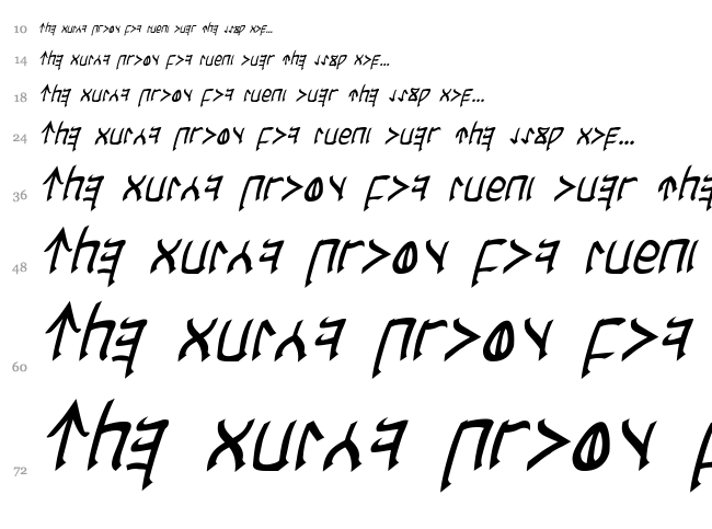 Cardosan font waterfall